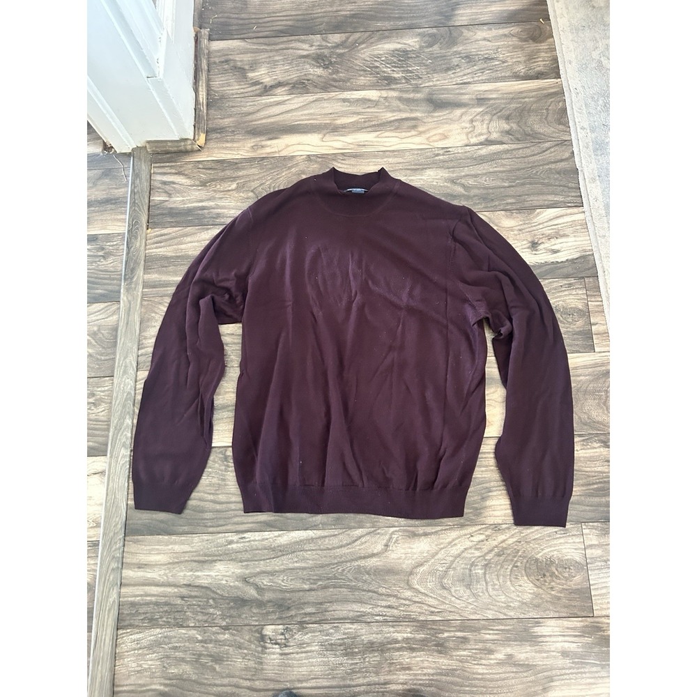 Brooks Brothers XL Extra Fine Italian Merino Wool Long Sleeve Sweater‎ Mens 493